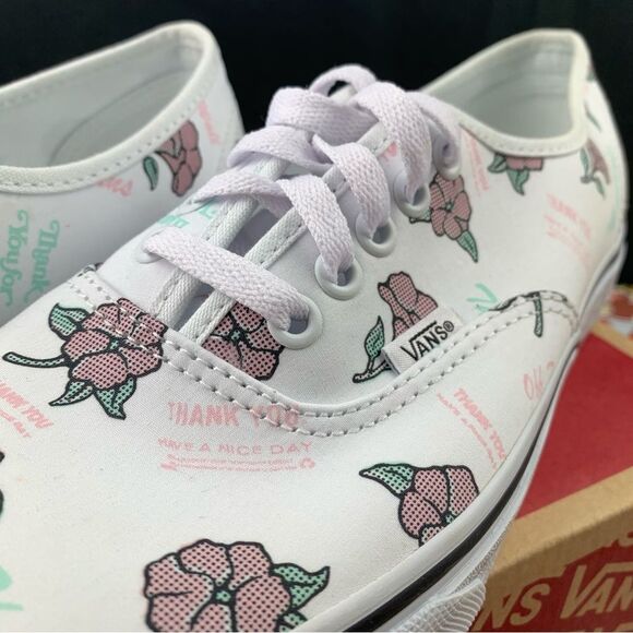 Vans Authentic Thank You Floral Womens Various Sizes - Picture 7 of 14
